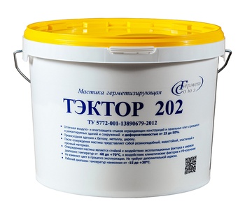 ТЭКТОР 202 Мастика полиуретановая для швов (белый), шт=12,5 кг