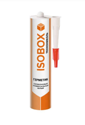 Герметик ISOBOX силиконовый универсальный белый, 260 мл